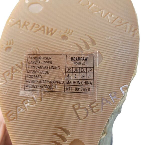 Bearpaw Women's Ginger Wedge Open Back Shoe (Size 8) - Picture 7 of 9